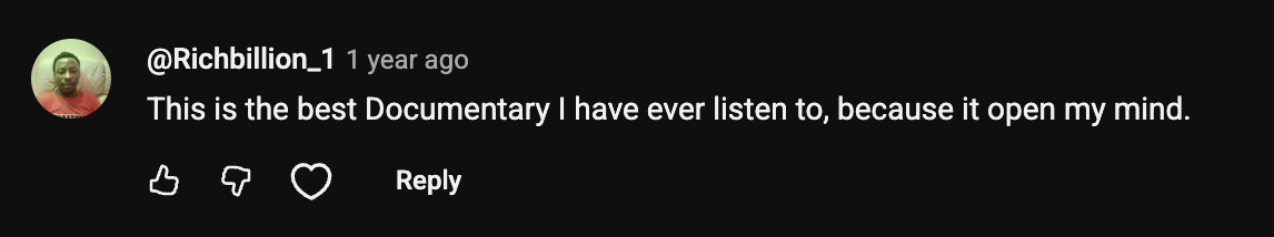 Audience review screenshot